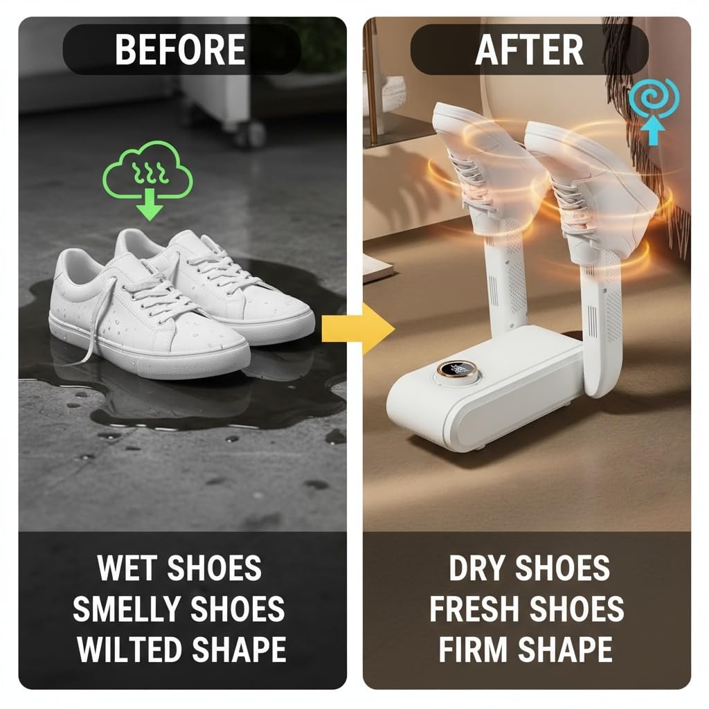 Electric Shoes Dryer Boot Heater Deodorizer Dehumidifier Machine Home Portable Smart Electric Shoe Drying