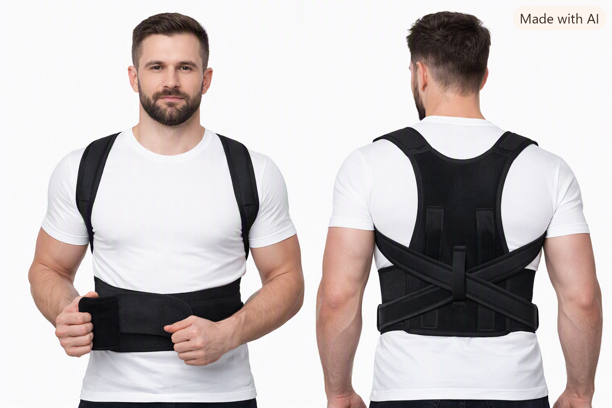 Magnetic Back Brace Posture Corrector Belt Free Size