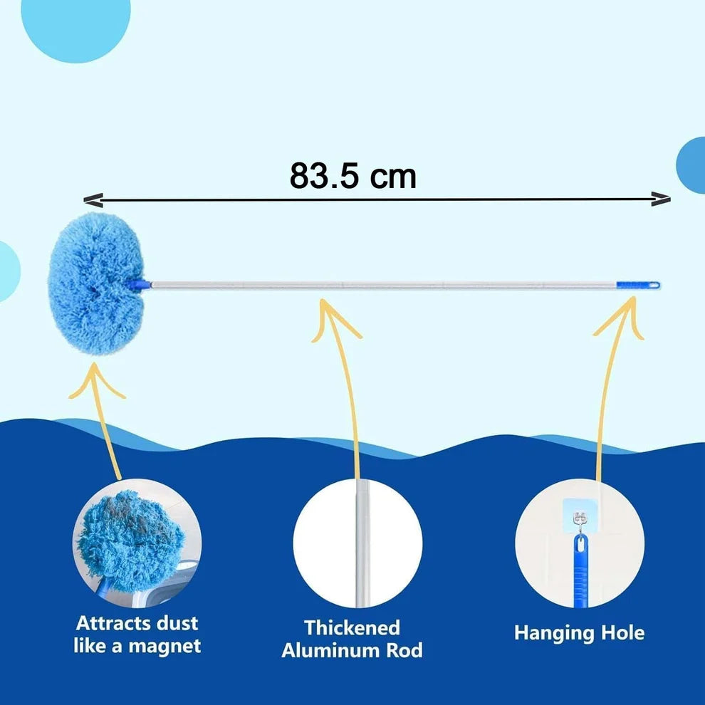 Extendable Microfiber Cleaning Duster – 83.5 cm Soft Round Head